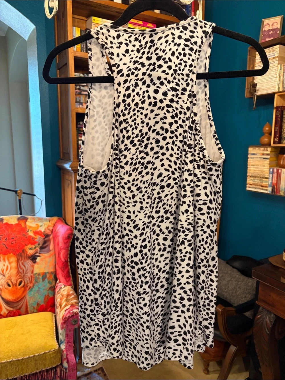 Ju Ju Jams Black & White Dalmatian Print Tank / Sleepwear